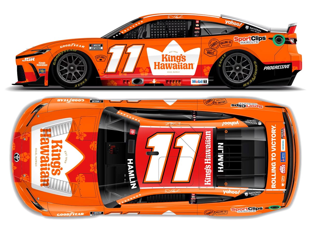 DENNY HAMLIN 2025 KING'S HAWAIIAN 1:64 ARC DIECAST