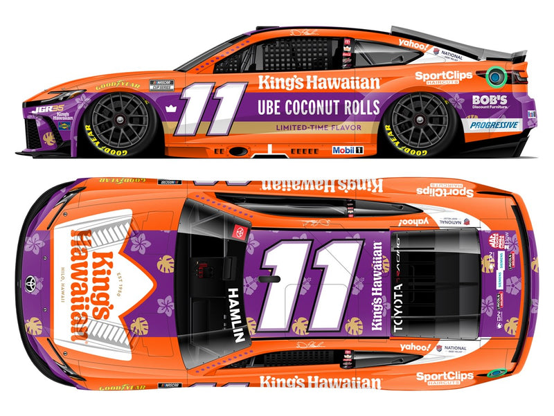 DENNY HAMLIN 2026 KING'S HAWAIIAN UBE COCONUT ROLLS 1:24 LIQUID COLOR