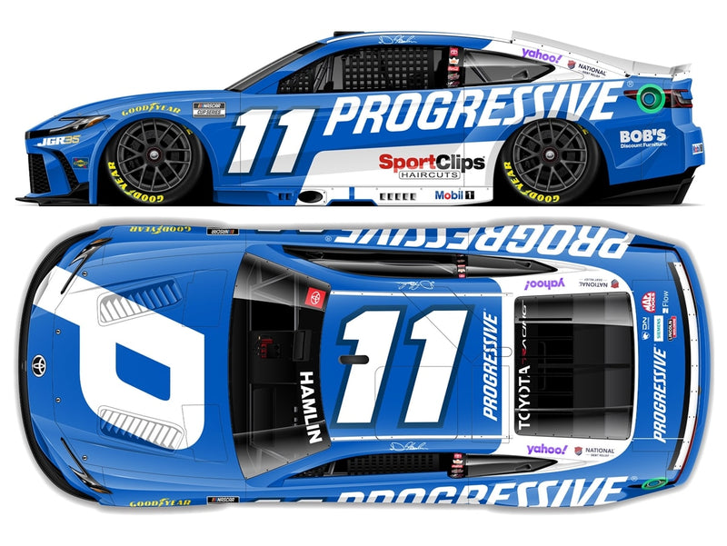 DENNY HAMLIN 2026 PROGRESSIVE 1:24 COLOR CHROME ARC DIECAST