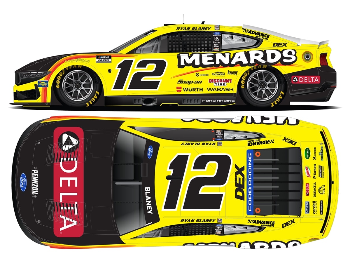 RYAN BLANEY 2026 MENARDS/DELTA 1:24 COLOR CHROME ARC DIECAST
