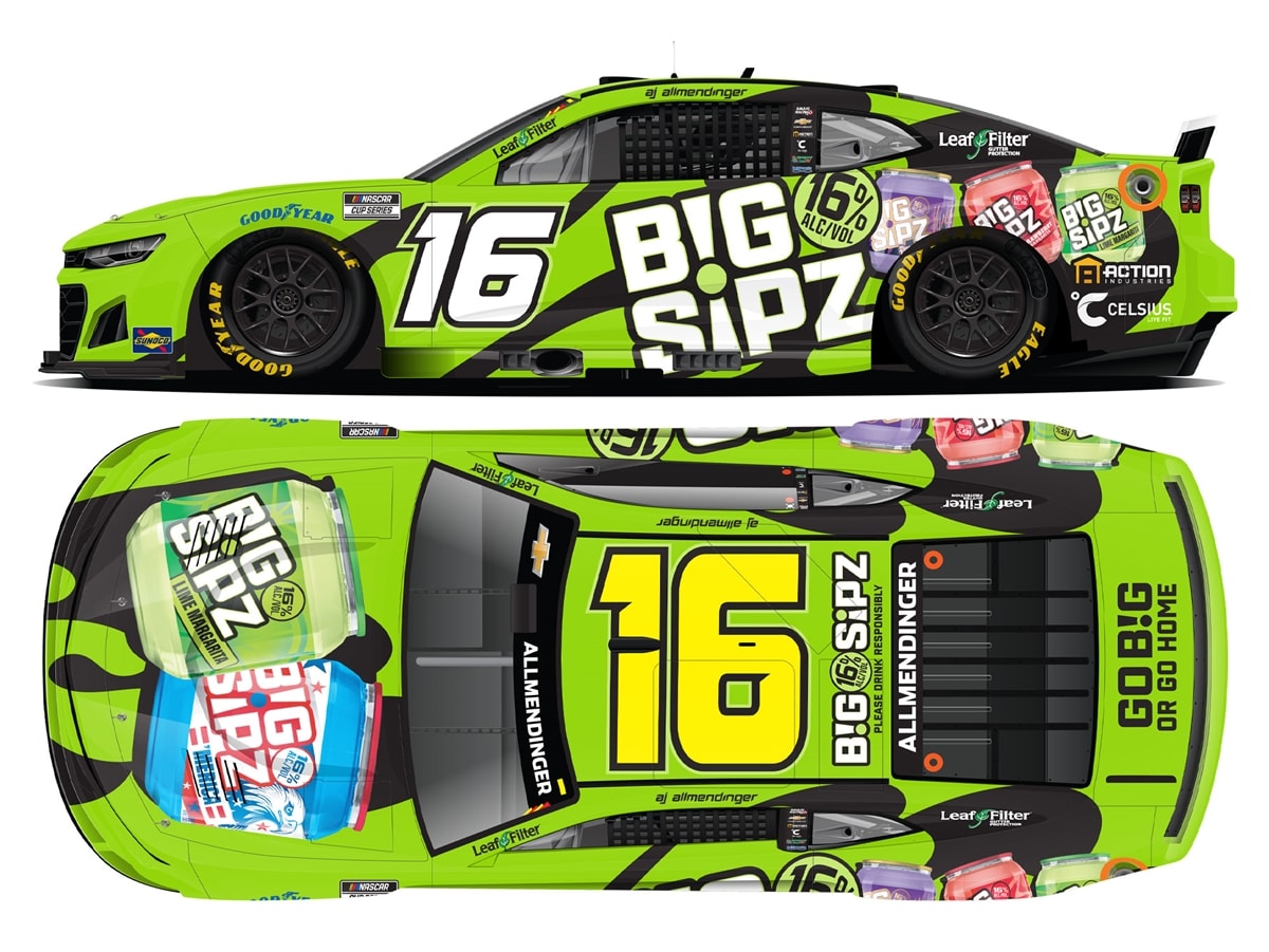 AJ ALLMENDINGER 2025 BIG SIPZ 1:24 ELITE DIECAST
