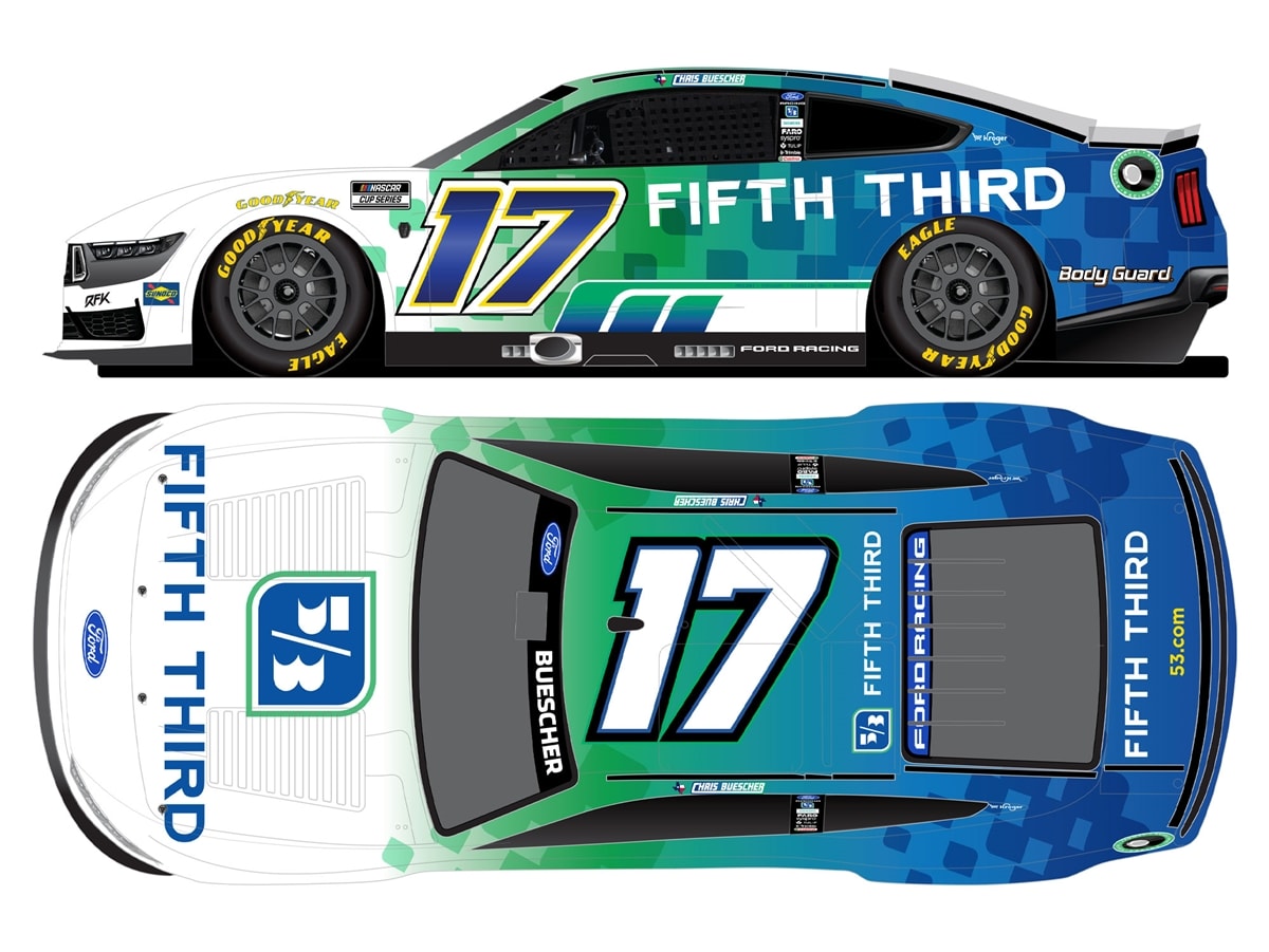 Autographed CHRIS BUESCHER 2026 FIFTH THIRD 1:24 AUTOGRAPH ARC DIECAST