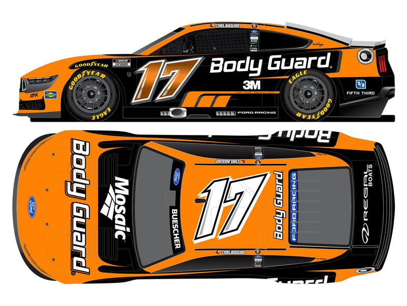 CHRIS BUESCHER 2026 BODY GAURD TRIBUTE 1:24 ARC COLOR CHROME DIECAST