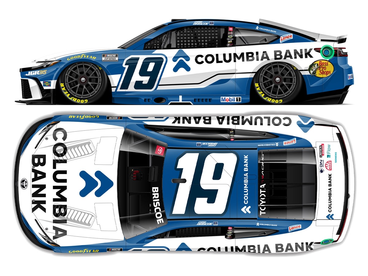 CHASE BRISCOE 2026 COLUMBIA BANK 1:24 COLOR CHROME ARC DIECAST
