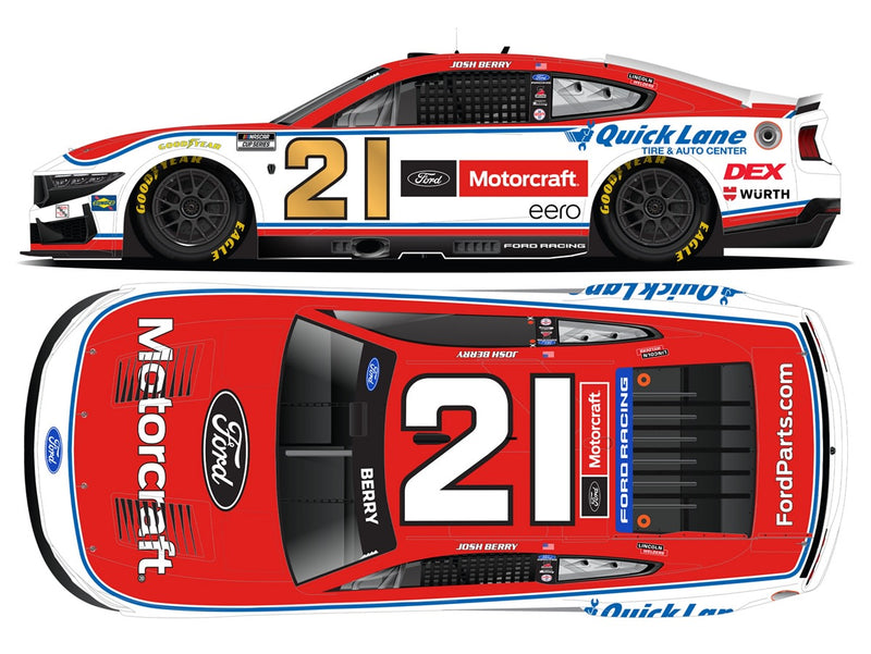 JOSH BERRY 2026 MOTORCRAFT 1:24 COLOR CHROME ARC DIECAST
