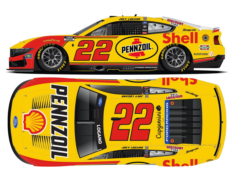 JOEY LOGANO 2026 SHELL/PENNZOIL 1:24 COLOR CHROME ARC DIECAST