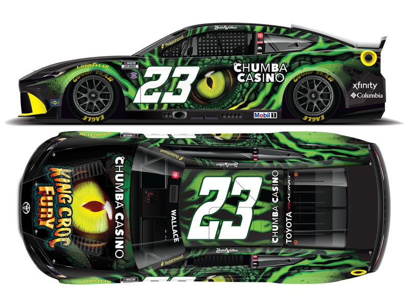 BUBBA WALLACE 2026 CHUMBA CASINO KING CROC FURY 1:24 ELITE DIECAST