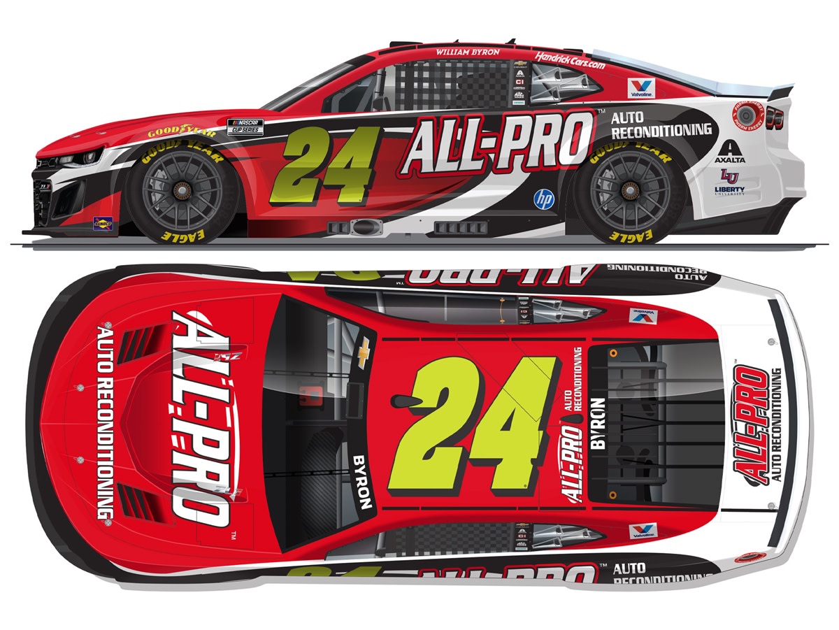 WILLIAM BYRON 2026 ALL-PRO 1:24 COLOR CHROME ARC DIECAST