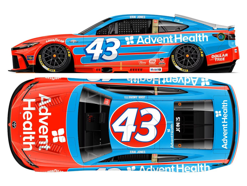 ERIK JONES 2025 ADVENTHEALTH THROWBACK 1:24 ELITE DIECAST