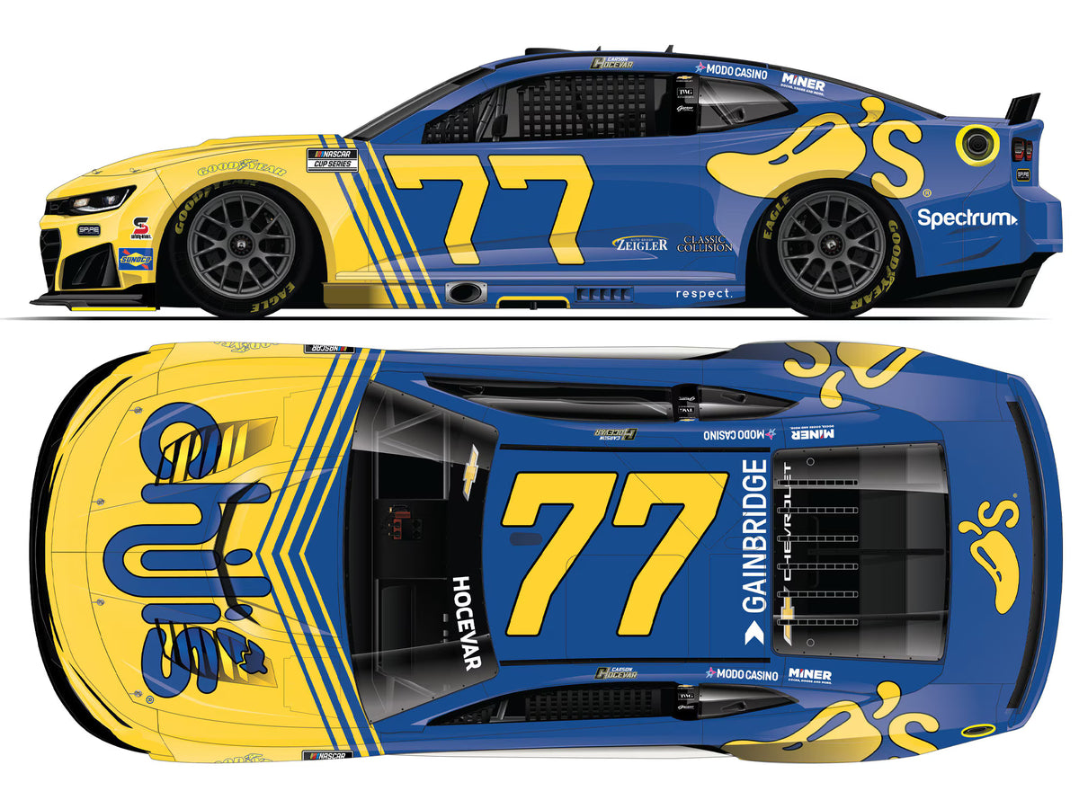 CARSON HOCEVAR 2026 CHILI'S "MARG MACHINE" THROWBACK 1:24 COLOR CHROME ELITE DIECAST