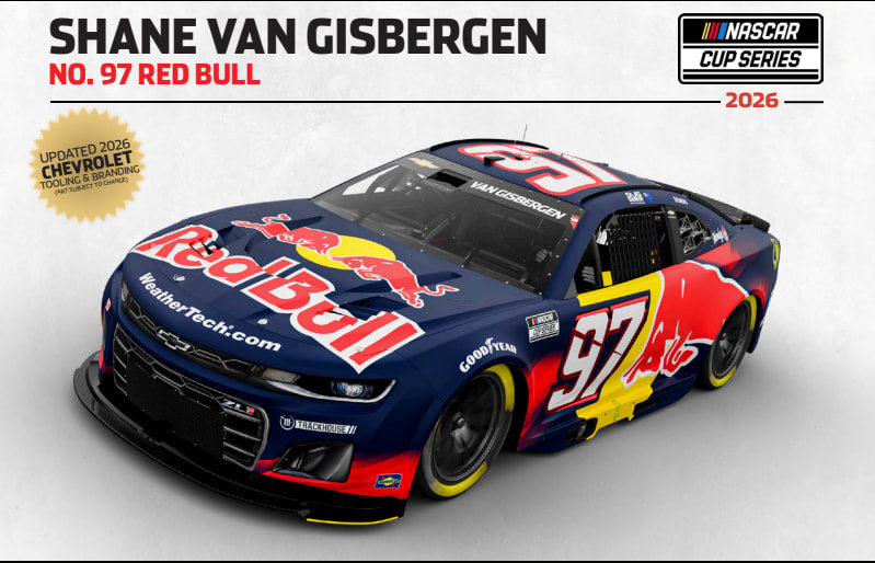 Autographed SHANE VAN GISBERGEN 2026 RED BULL 1:24 AUTOGRAPH ARC DIECAST