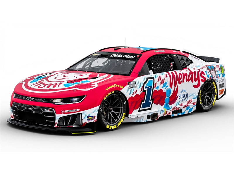 Autographed ROSS CHASTAIN 2026 WENDY'S 1:24 AUTOGRAPH ARC DIECAST
