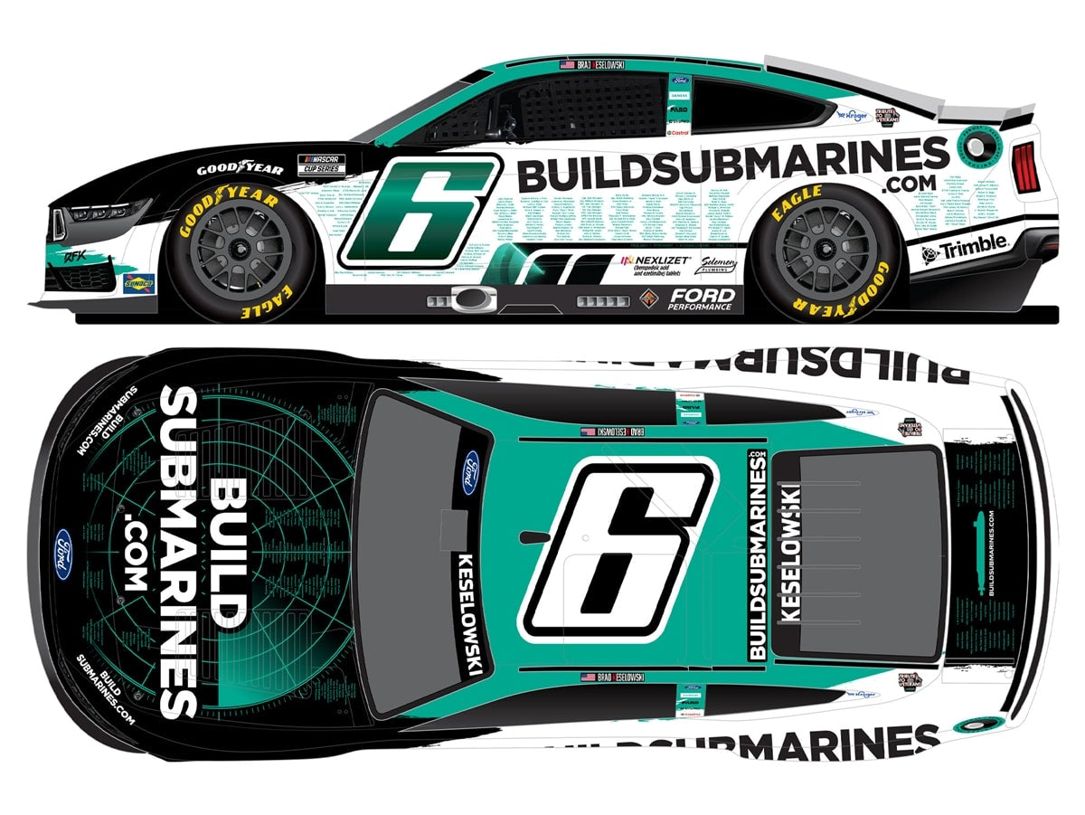 BRAD KESELOWSKI 2025 BUILDSUBMARINES.COM TRIBUTE TO VETERANS 1:64 ARC DIECAST