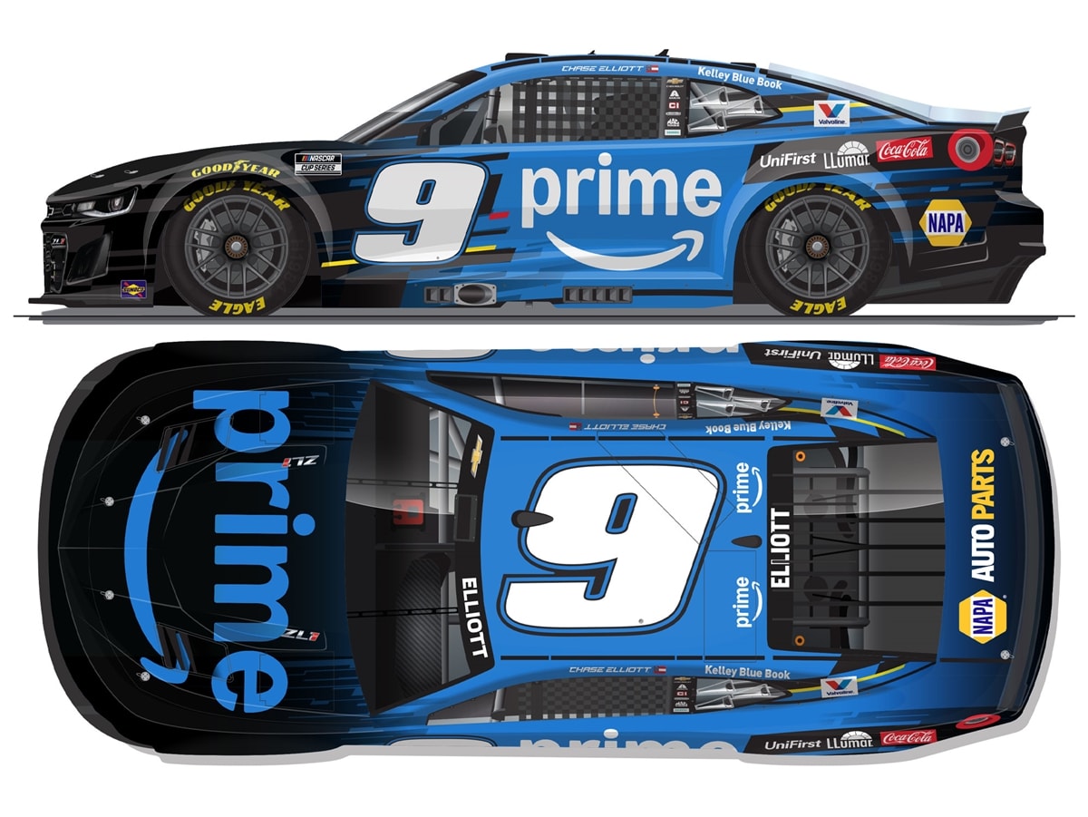 CHASE ELLIOTT 2026 AMAZON PRIME 1:24 COLOR CHROME ARC DIECAST