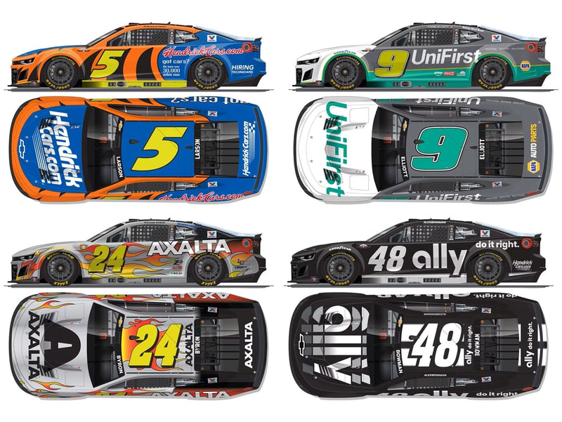 HENDRICK MOTORSPORTS 2025 DARLINGTON THROWBACK 1:64 ARC 4 PACK