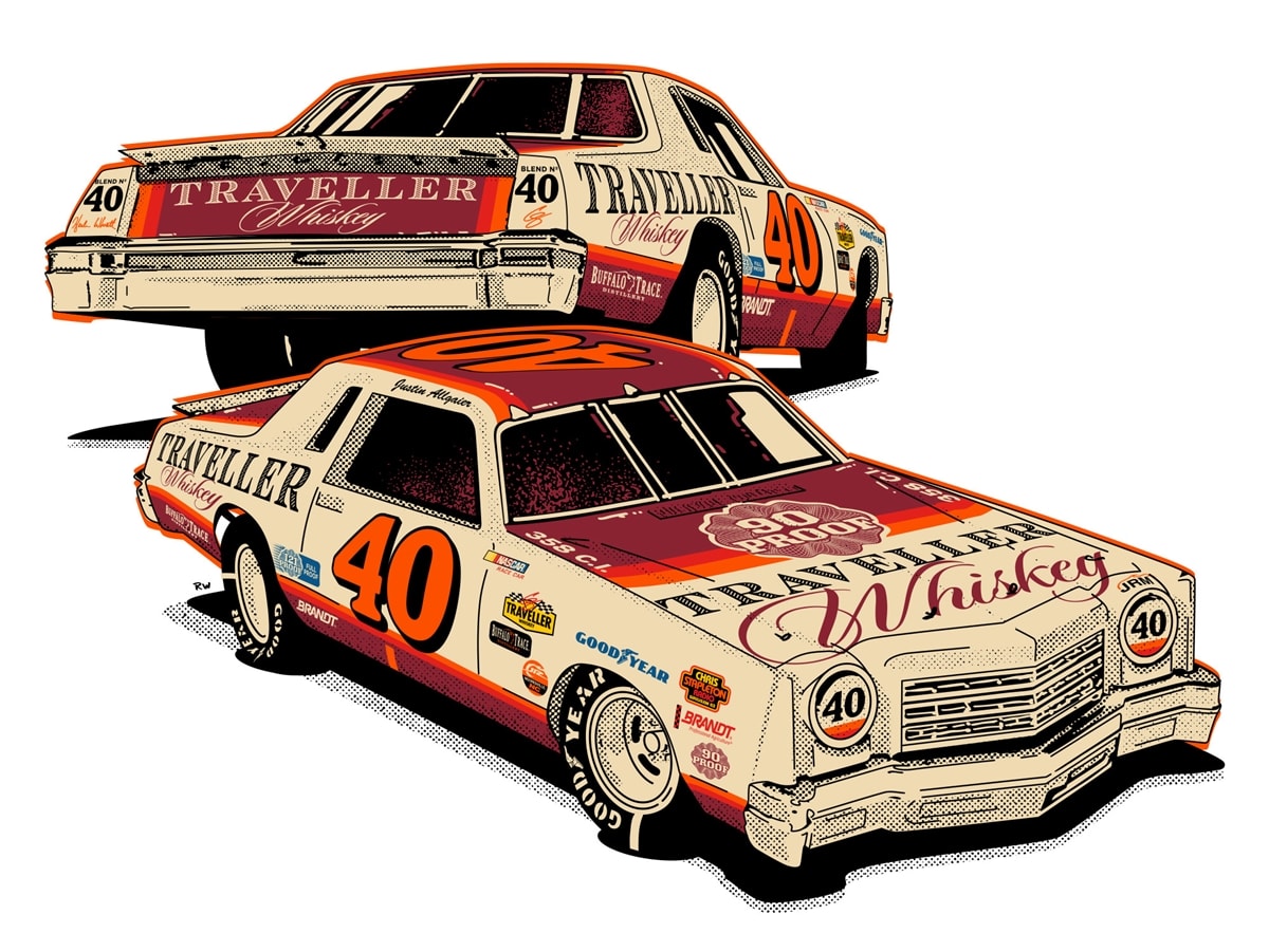 JUSTIN ALLGAIER 2026 TRAVELLER WHISKEY '78 1:24 LIQUID COLOR ARC DIECAST