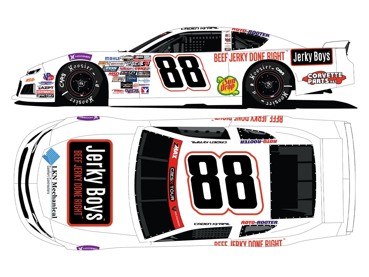 Autograph CADEN KVAPIL 2026 JERKY BOYS 1:24 ARC DIECAST