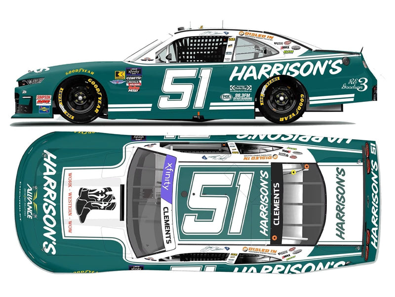 JEREMY CLEMENTS 2025 HARRISON'S THROWBACK 1:24 ARC DIECAST