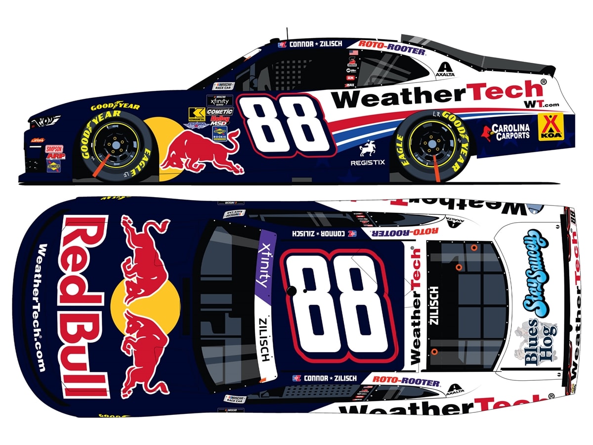 CONNOR ZILISCH 2025 RED BULL/WEATHERTECH 1:24 ARC COLOR CHROME DIECAST