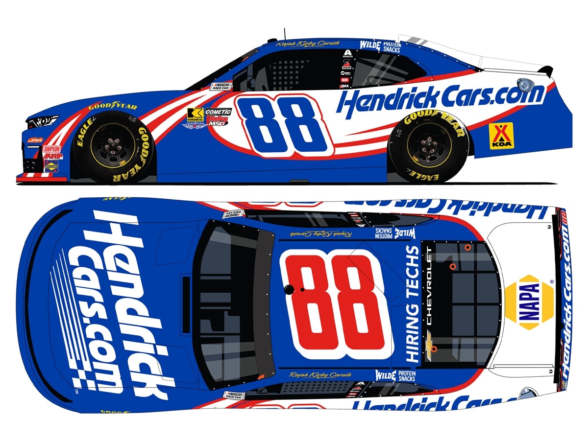 RAJAH CARUTH 2026 HENDRICKCARS.COM 1:24 ARC DIECAST