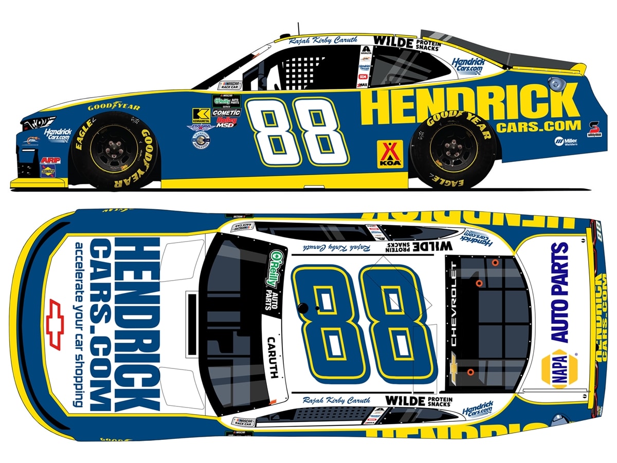 **Preorder** RAJAH CARUTH 2026 HENDRICKCARS.COM SAN DIEGO 1:24 COLOR CHROME ARC DIECAST