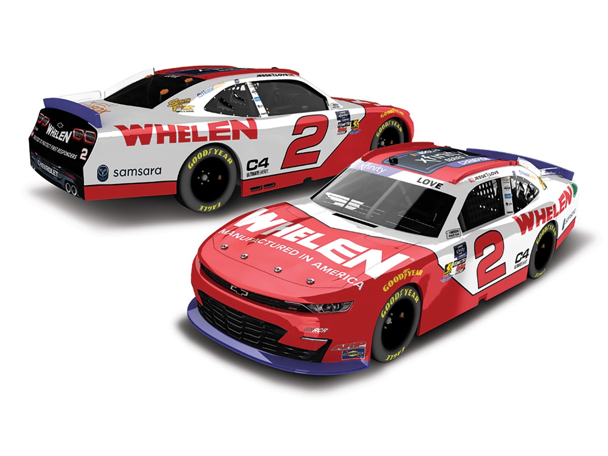 2025 Jesse Love #2 Whelen Xfinity Series Champion 1:24 ARC Color Chrome Diecast