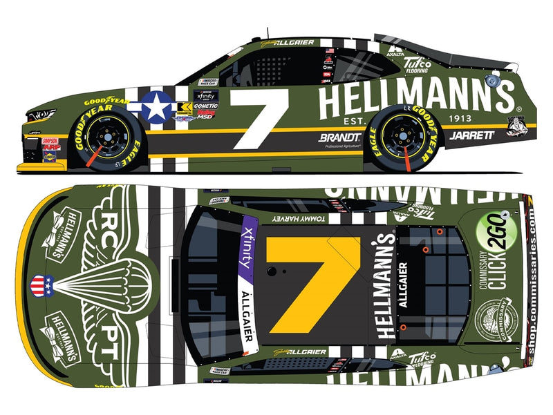 Autographed JUSTIN ALLGAIER 2025 HELLMANN'S RCPT SALUTES 1:24 AUTOGRAPHED ARC DIECAST