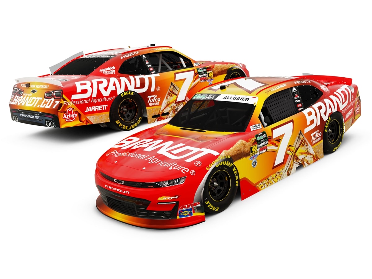 JUSTIN ALLGAIER 2026 BRANDT WHISKEY 1:24 COLOR CHROME ARC DIECAST
