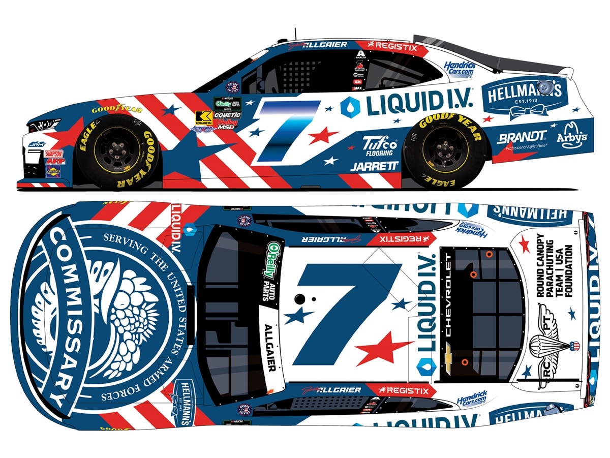AUTOGRAPHED JUSTIN ALLGAIER 2026 HELLMANN'S/ LIQUID I.V. DECA 1:24 AUTOGRAPH ARC DIECAST