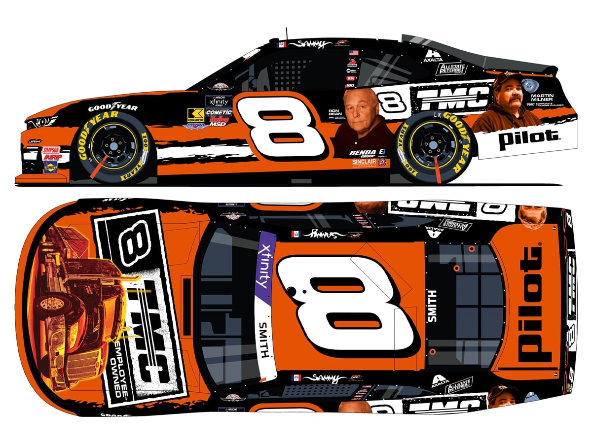 2025 Sammy Smith #8 TMC Darlington Throwback 1/64 Scale