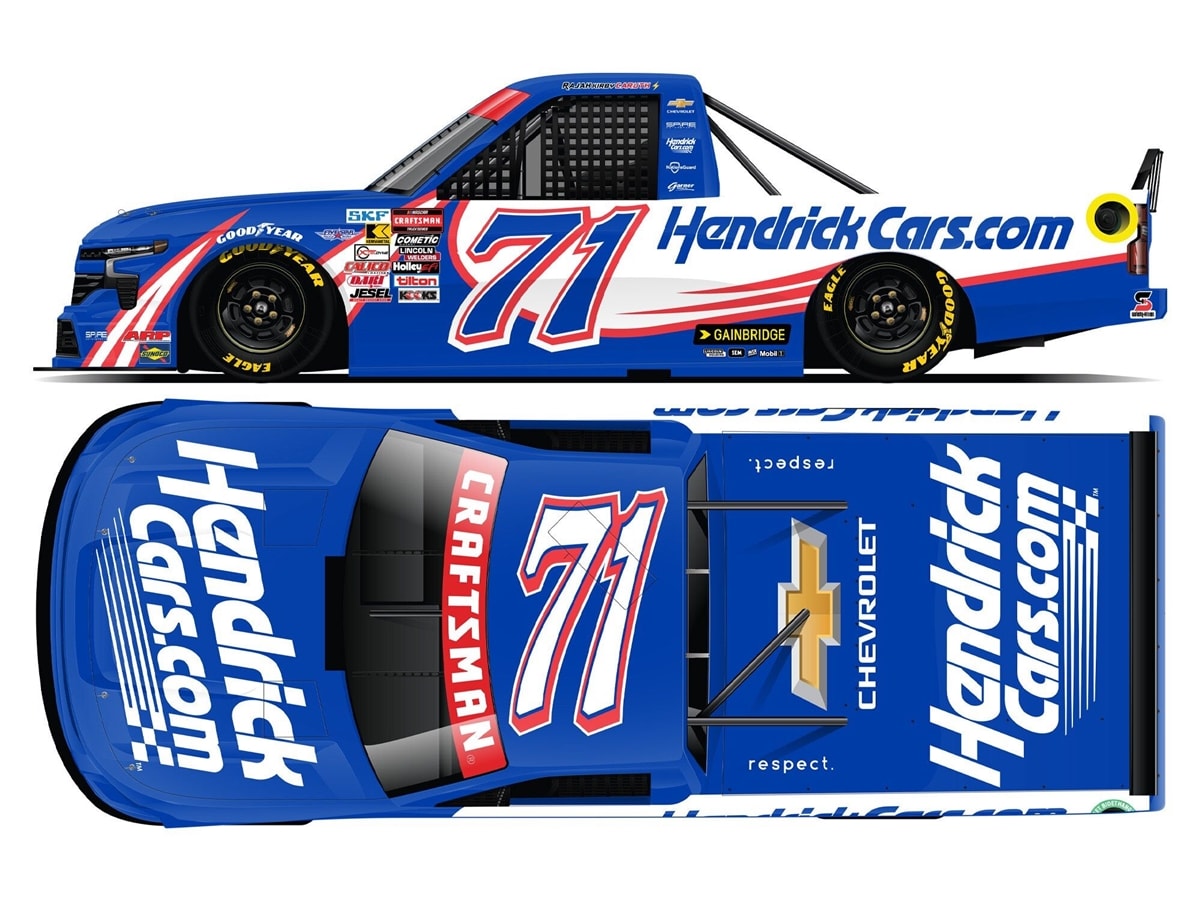 RAJAH CARUTH 2025 HENDRICKCARS.COM 1:24 ARC DIECAST