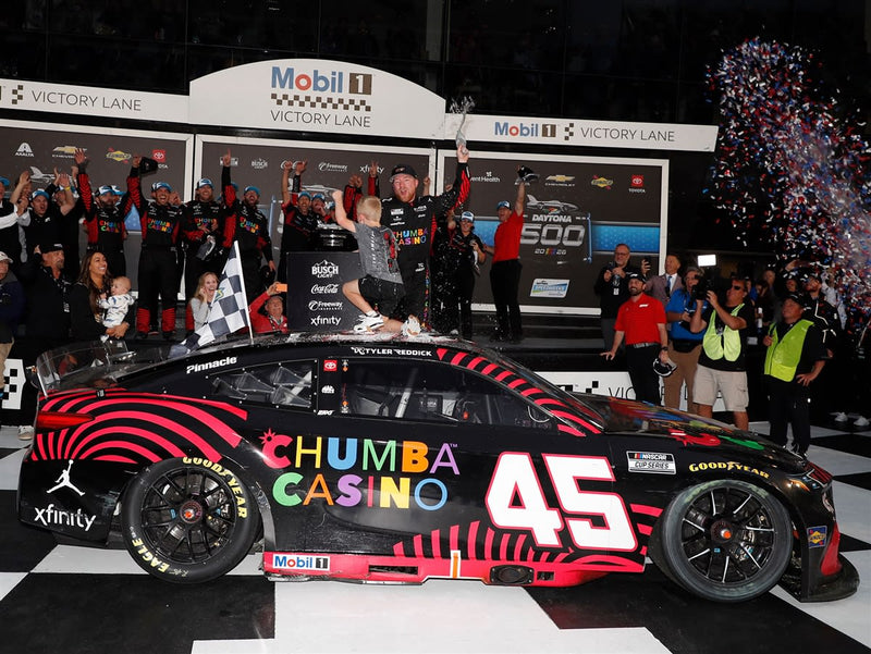 TYLER REDDICK 2026 CHUMBA CASINO DAYTONA 500 RACED WIN 1:24 ARC COLOR CHROME DIE-CAST