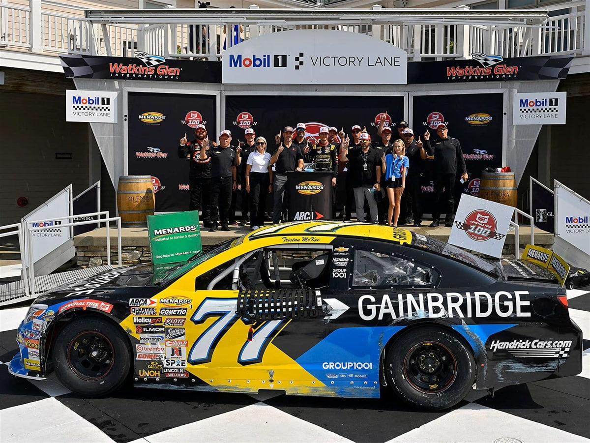 TRISTAN MCKEE 2025 GAINBRIDGE WATKINS GLEN RACED WIN 1:24 ARC DIECAST