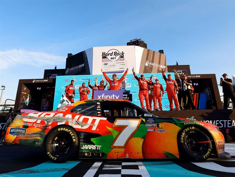 JUSTIN ALLGAIER 2025 BRANDT HOMESTEAD RACED WIN 1:24 AUTOGRAPHED ARC DIECAST