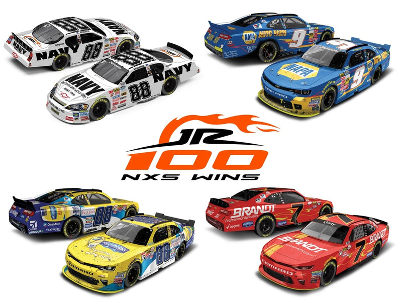 JR MOTORSPORTS 100 XFINITY WINS 1:64 ARC FOUR CAR SET