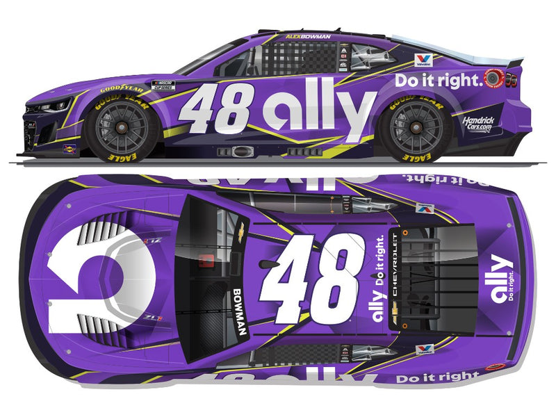 ALEX BOWMAN 2026 ALLY REBRAND 1:24 COLOR CHROME ARC DIECAST