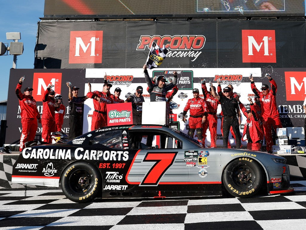 JUSTIN ALLGAIER 2026 CAROLINA CARPORTS POCONO RACE WIN 1:24 ARC DIECAST