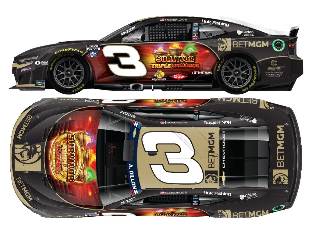 AUSTIN DILLON 2026 BETMGM SURVIVOR TRIPLE CHALLENGE 1:24 ELITE DIECAST