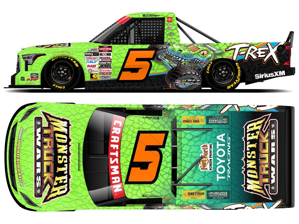 BAYLEY CURREY 2026 MONSTER TRUCK WARS T-REX 1:24 ARC DIECAST
