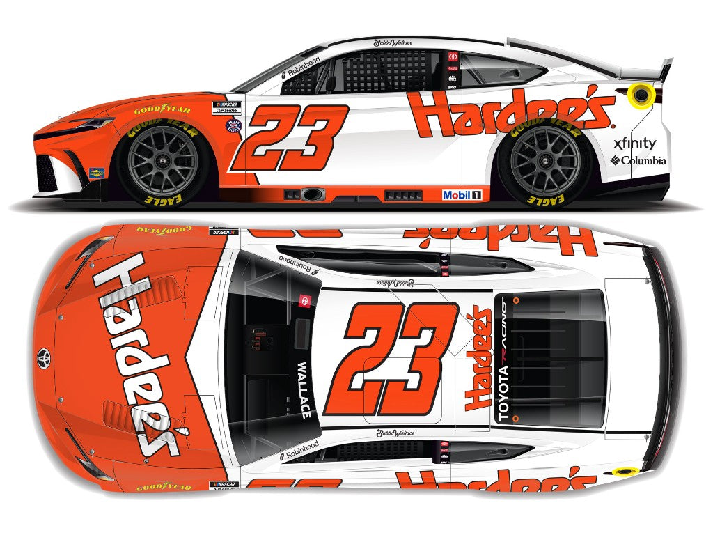 BUBBA WALLACE 2026 HARDEE'S FLASHBACK 1:64 ARC DIECAST