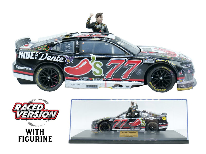 CARSON HOCEVAR 2026 CHILI'S RIDE THE DENTE TALLADEGA RACED VERSION WITH FIGURINE 1:24 ARC DIECAST