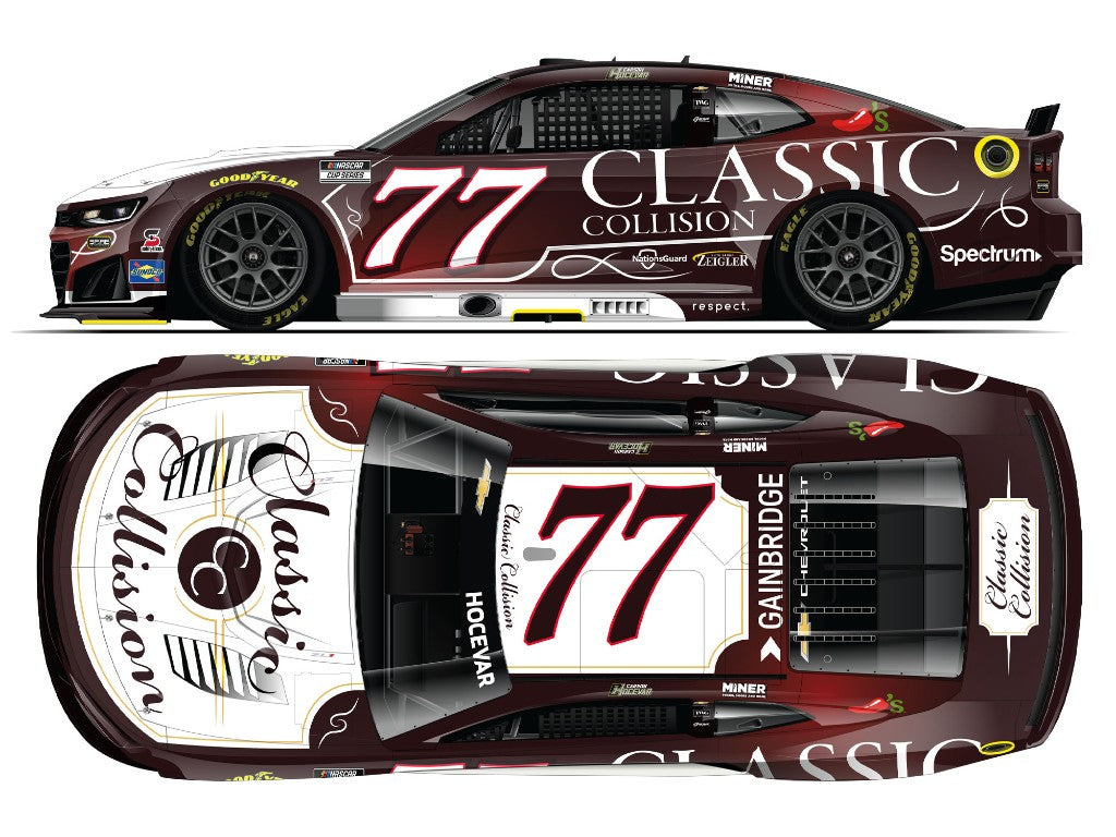 CARSON HOCEVAR 2026 CLASSIC COLLISION 1:24 COLOR CHROME ARC DIECAST