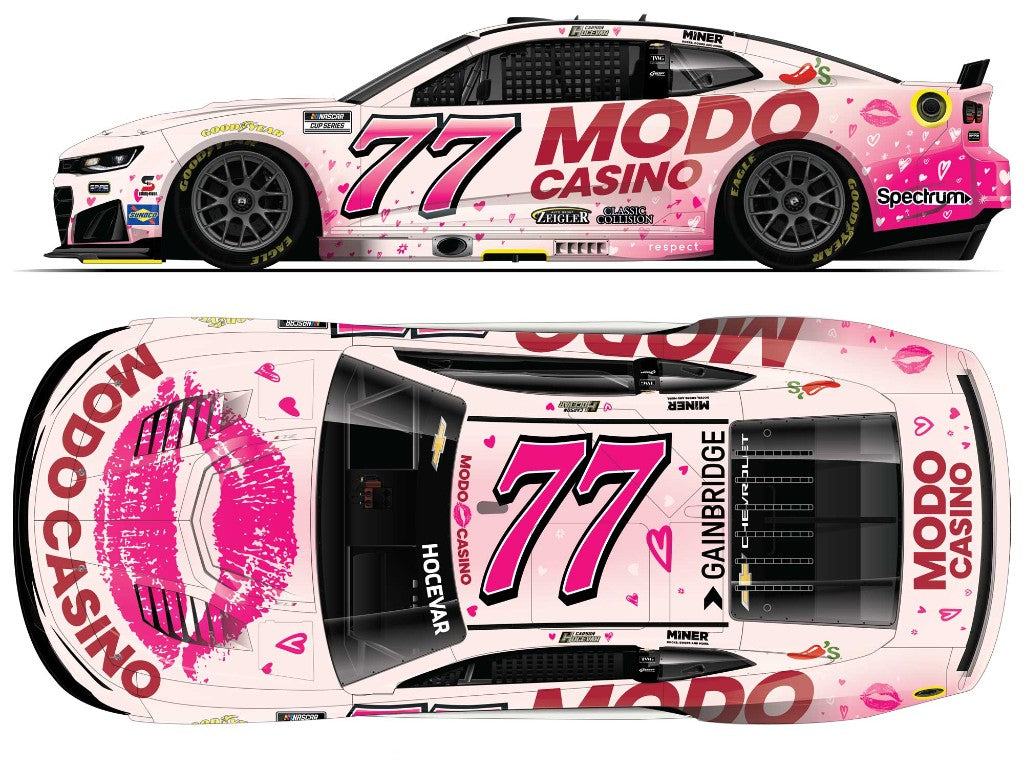 CARSON HOCEVAR 2026 MODO CASINO 1:24 COLOR CHROME ARC DIECAST