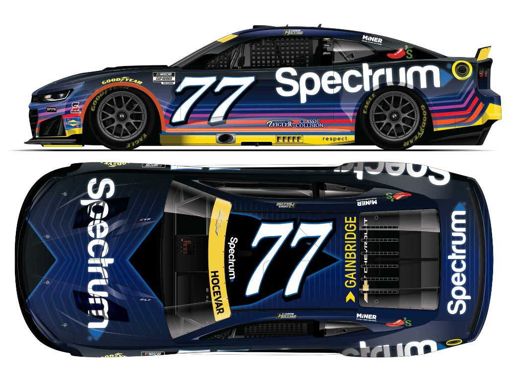 CARSON HOCEVAR 2026 SPECTRUM DARK MODE 1:24 COLOR CHROME ARC DIECAST