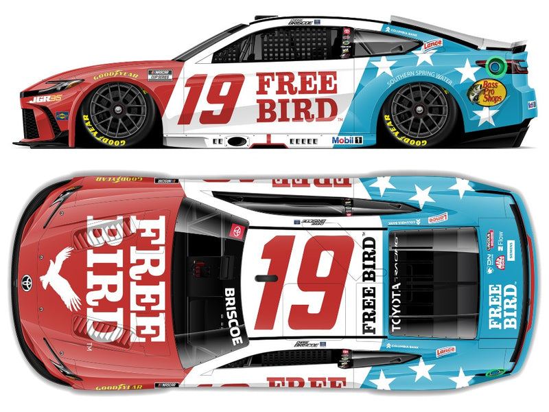 CHASE BRISCOE 2026 FREE BIRD PATRIOTIC 1:24 COLOR CHROME ARC DIECAST