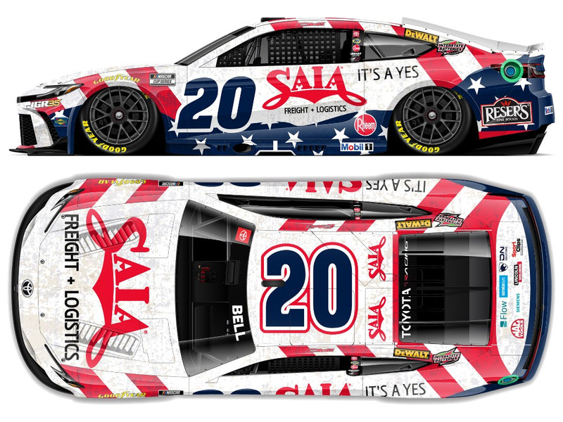 CHRISTOPHER BELL 2026 SAIA LTL FREIGHT PATRIOTIC 1:24 ARC DIECAST