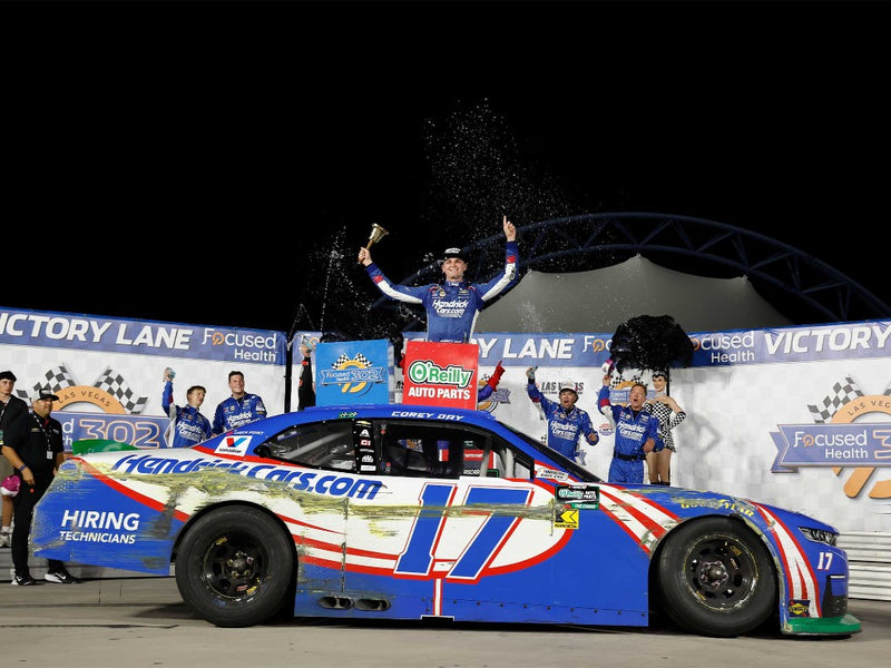COREY DAY 2026 HENDRICKCARS.COM LAS VEGAS RACE WIN 1:24 COLOR CHROME ARC DIECAST