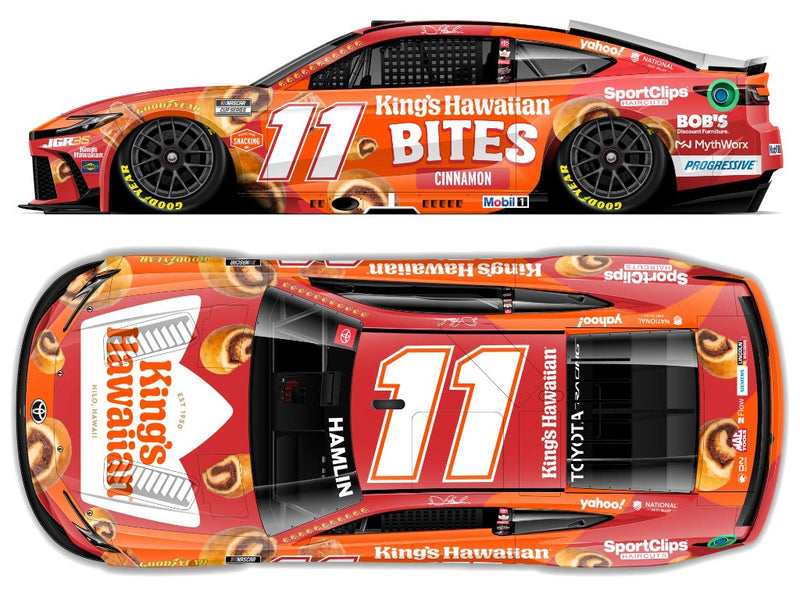 DENNY HAMLIN 2026 KING'S HAWAIIAN CINNAMON BITES 1:24 ARC DIECAST