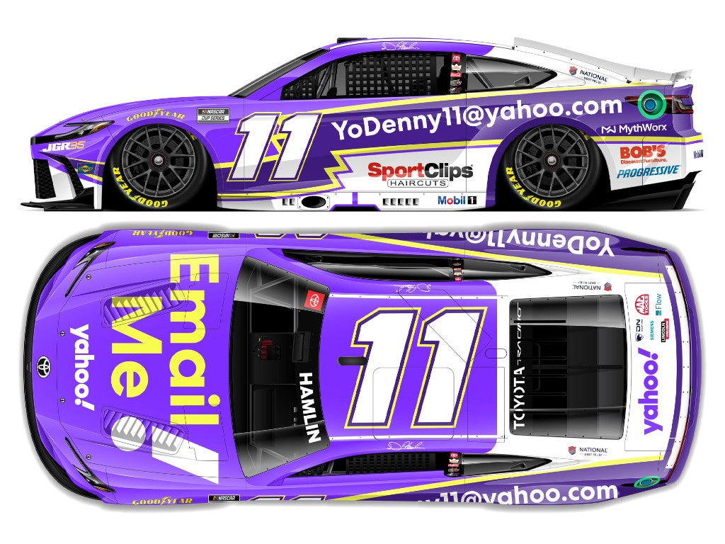 DENNY HAMLIN 2026 YAHOO EMAIL ME 1:24 ELITE DIECAST