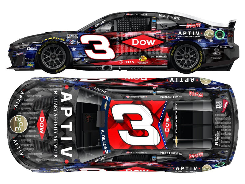 AUSTIN DILLON 2026 DOW SALUTE TO VETERANS 1:64 ARC DIECAST